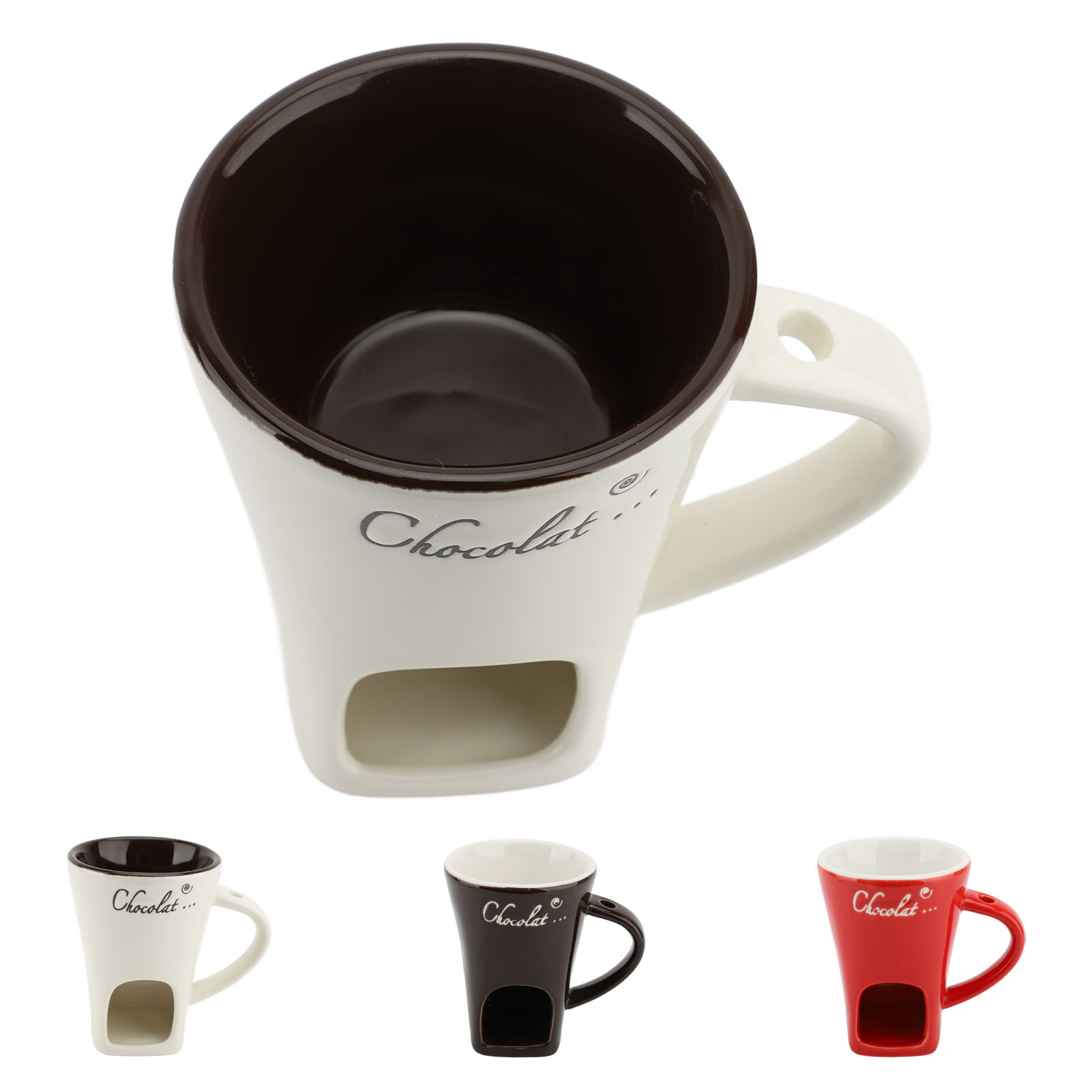 Fondue Pot Ceramic - Chocolade smeltfondue mok keramische warmerpot chocolade