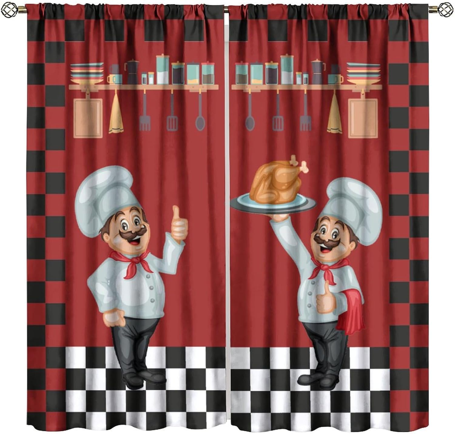 Home Cooking Youtube - Chef-keukengordijnen, modern heerlijk eten gourmet kok