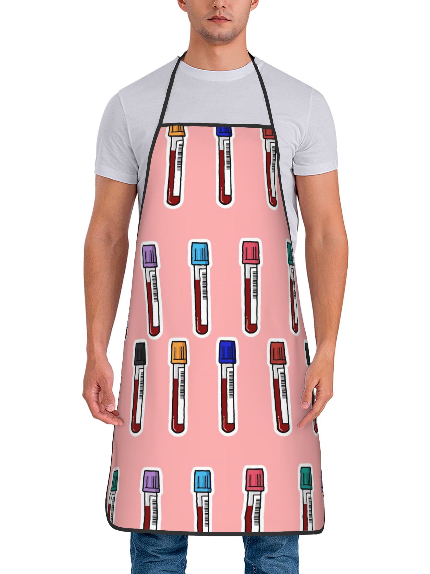 Home Cooking Youtube - Bloed Vacutainer-thema schort - Unisex &