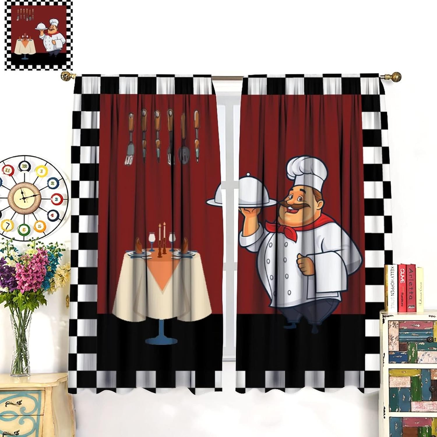 Fat Chef Keukengordijnen, Cart - Home Cooking Youtube recensie en prijs