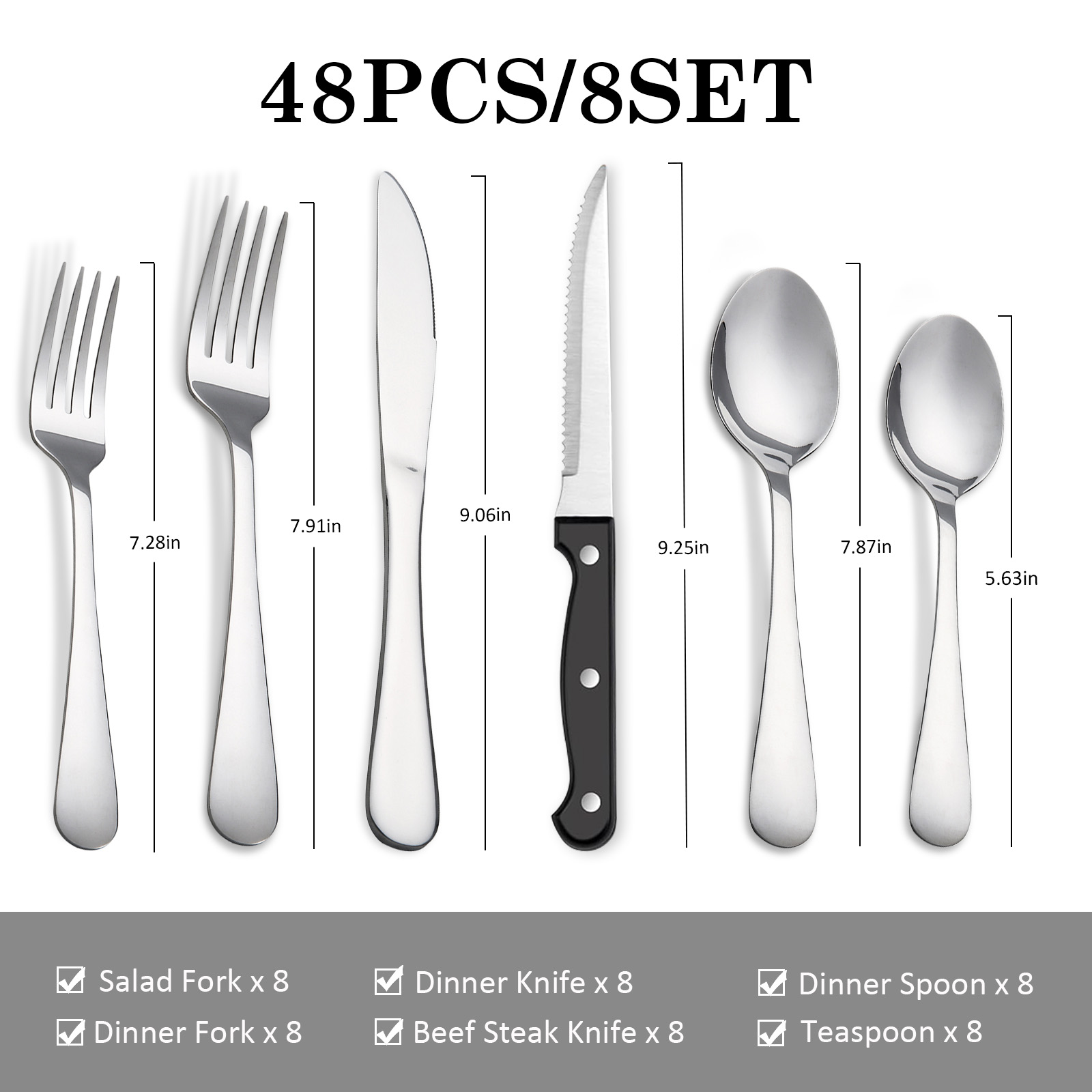 KOOMADE 48-delige bestekset va - Home Cooking Delivery recensie en prijs