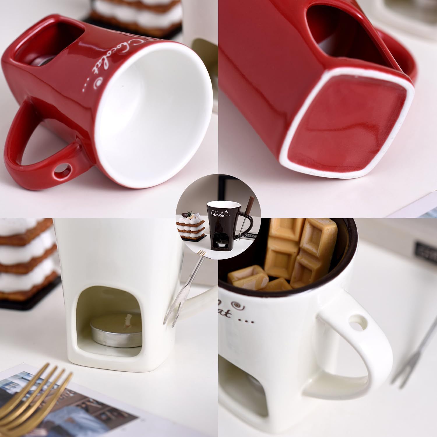 Keramische chocoladefondue mok - Fondue Pot Ceramic recensie en prijs